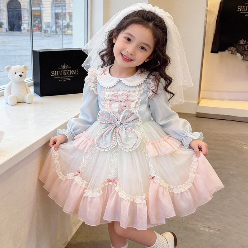 女童洛丽塔2026生日蓬蓬礼服裙图片