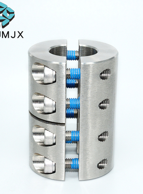 MSPX两片分离式联轴器刚性夹持加长夹紧直筒不锈钢大扭矩连接器