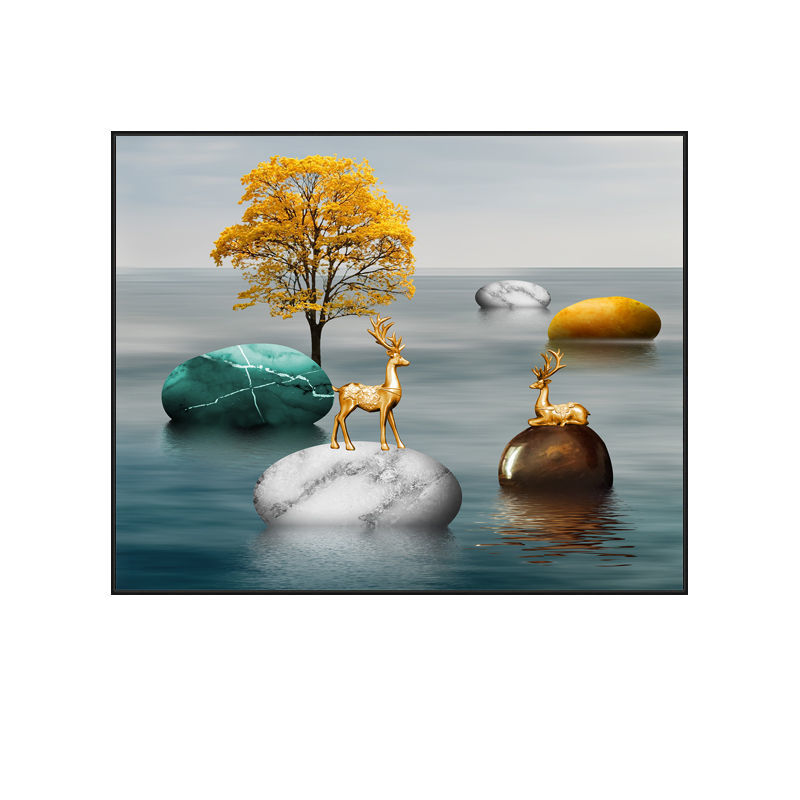 电表箱装饰画免打孔现代简约遮挡箱客厅墙壁电表盒配电箱遮挡挂画