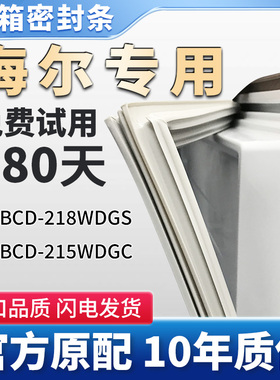 适用海尔BCD218WDGS 215WDGC冰箱门密封条胶条原厂尺寸磁条吸条圈