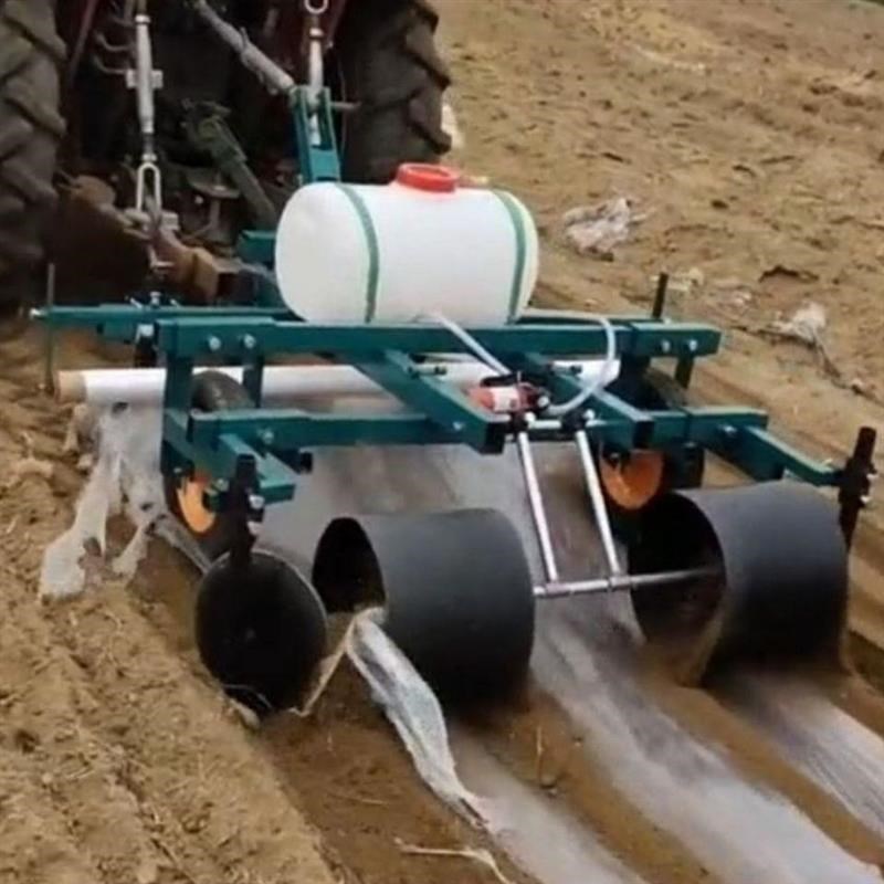 热销手扶拖拉机四轮拖拉机自动盖土覆 覆膜喷O药地膜覆 覆盖机圆