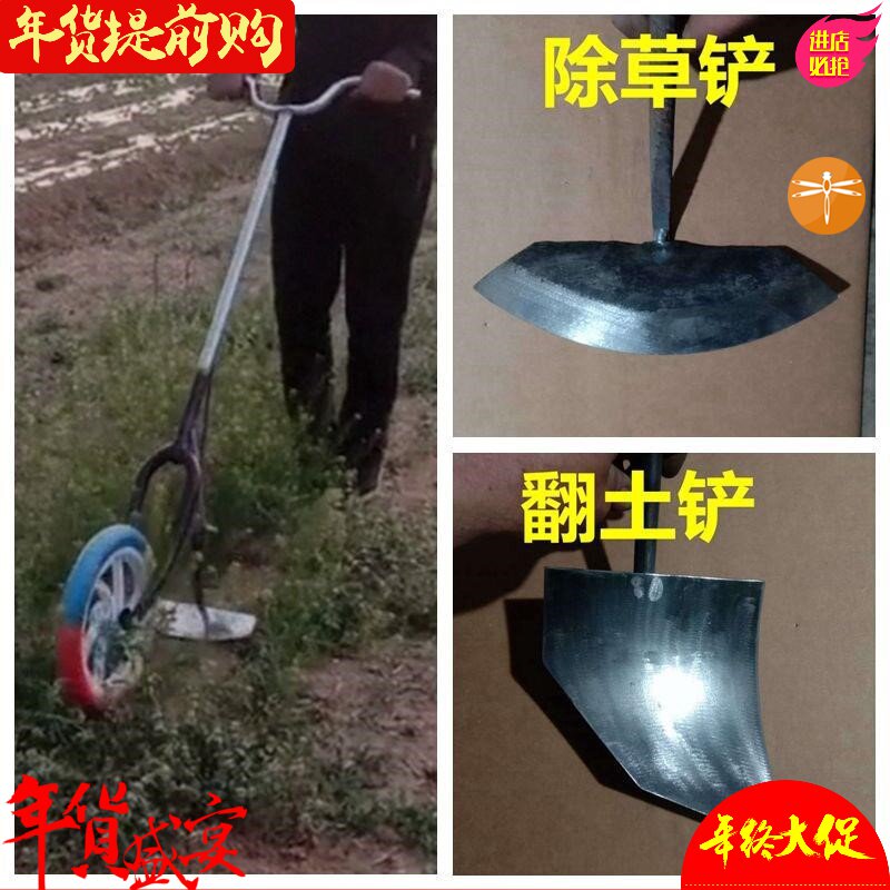 热销现货家锄地工b具手推要根用小型除草机神器松土W连农锄草翻地