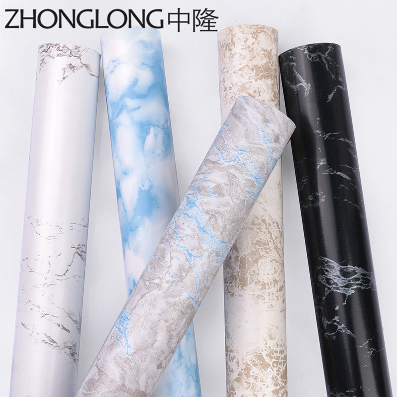 速发大理石纹贴纸 壁纸自粘店古怀旧工复风壁纸酒吧服装业奶茶店
