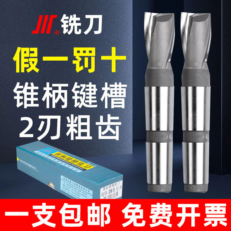 速发成量 锥柄键槽铣刀2刃粗齿铣刀14 16 18 20 22 24 25 26 50加