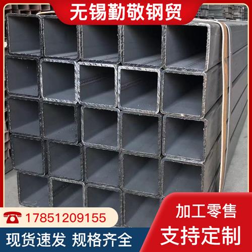 速发方管钢材40*60 100*100 矩形管空心铁管方通黑铁管镀锌方钢管