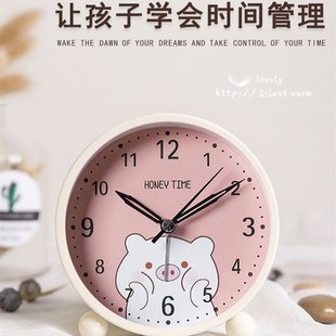 现货速发小闹钟学生用钟表孩起床神器桌面摆件小型台式迷你时钟儿