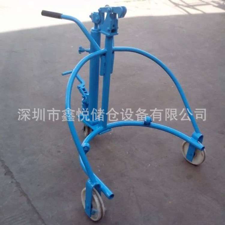 手拉油桶搬运车 咬嘴油桶倒料车塑料桶铁桶装卸车手推油桶车