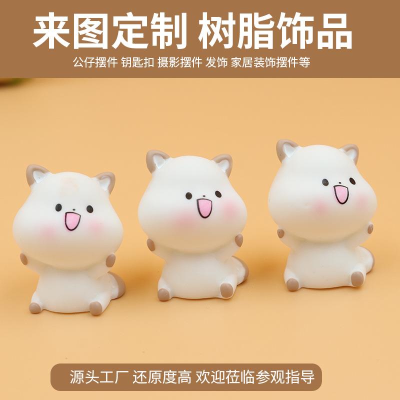树脂仿真小动物摆件创意微景观园艺盆景造景小配件桌面装饰工艺品