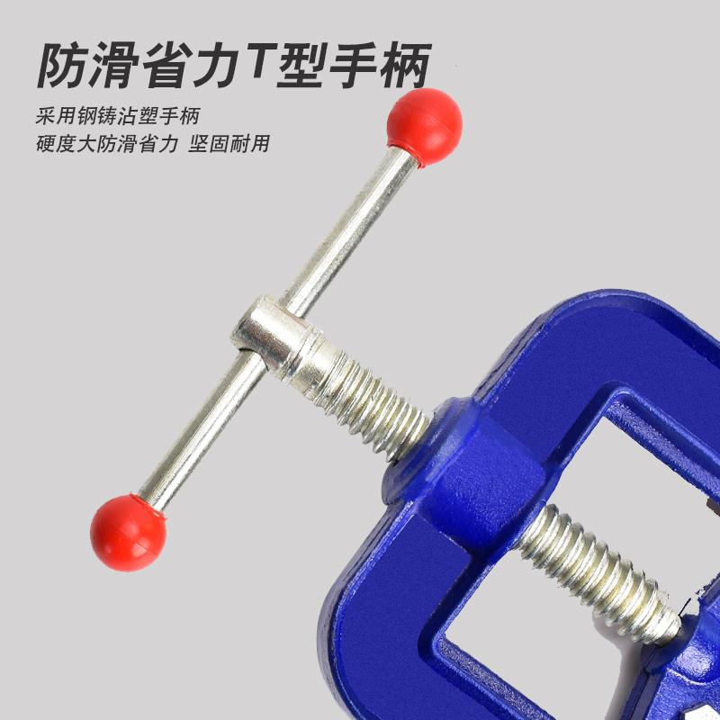 龙门钳夹管钳重型三角架压力钳管子台虎钳割丝管子钳固定夹具台钳
