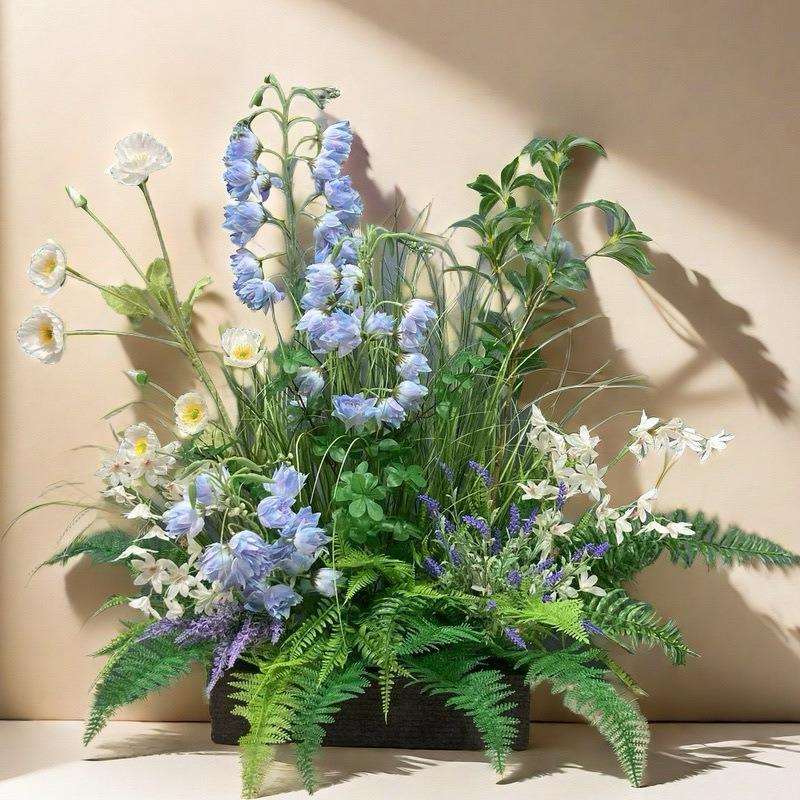 假花仿真花摆设仿真绿植造景户外假绿植仿生庭院花草布置花丛芦苇