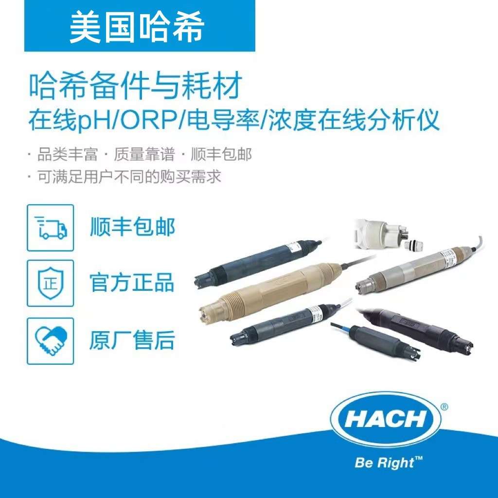 HACH/哈希在线PH电极PC1R1A/PD1R1/DPD1P1/ORP电极RC1R5N/DPD1R1