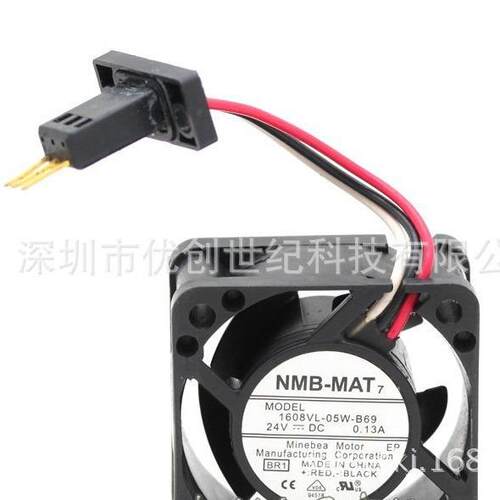 原装发那科专用 NM 防水 1608VL-05W-B69 24V 4020 三金针 风扇