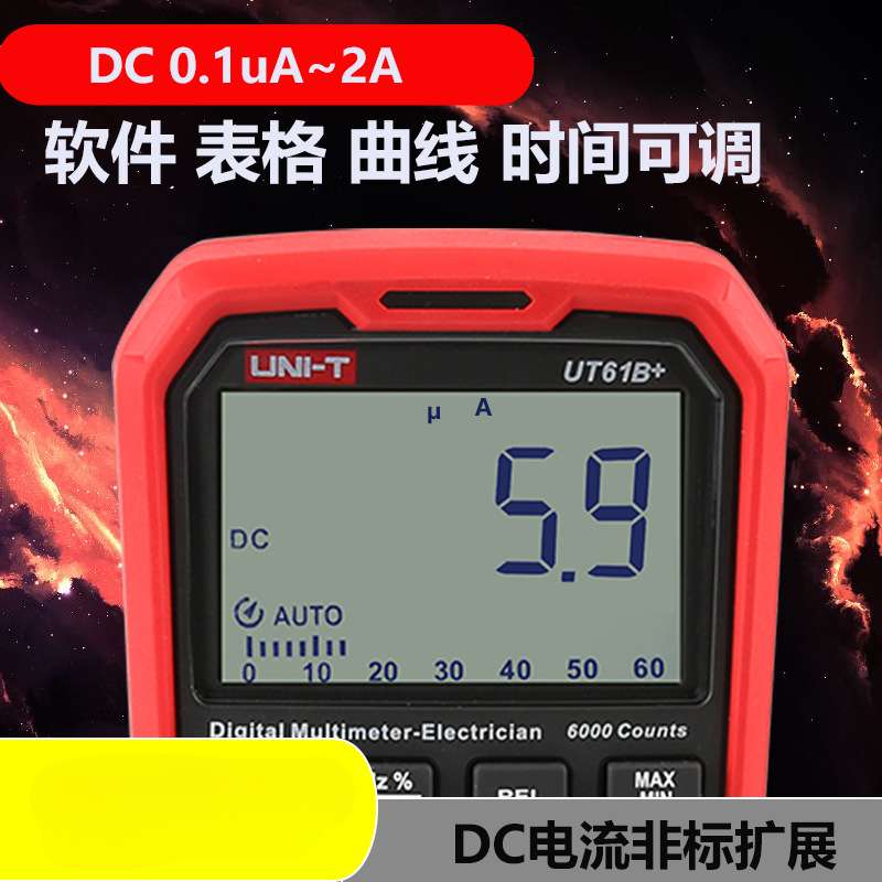 厂家S02自动档直流毫安 微安 纳安 电流表 采样分析仪 表格 曲线