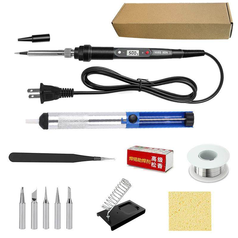 80W电烙铁套装内热式LED数显可调温恒温烙铁家用维修工具12件套,农机/农具/农膜,其它农用工具,淘宝优惠券,粉丝福利购,淘宝优惠卷