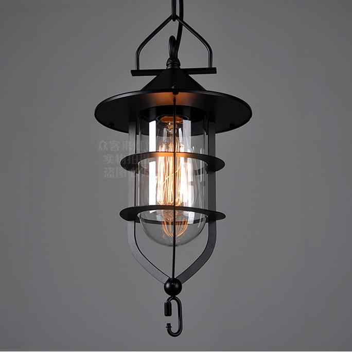 Loft复古田园客厅餐厅RH工业风美式船坞吊灯酒吧客栈灯具