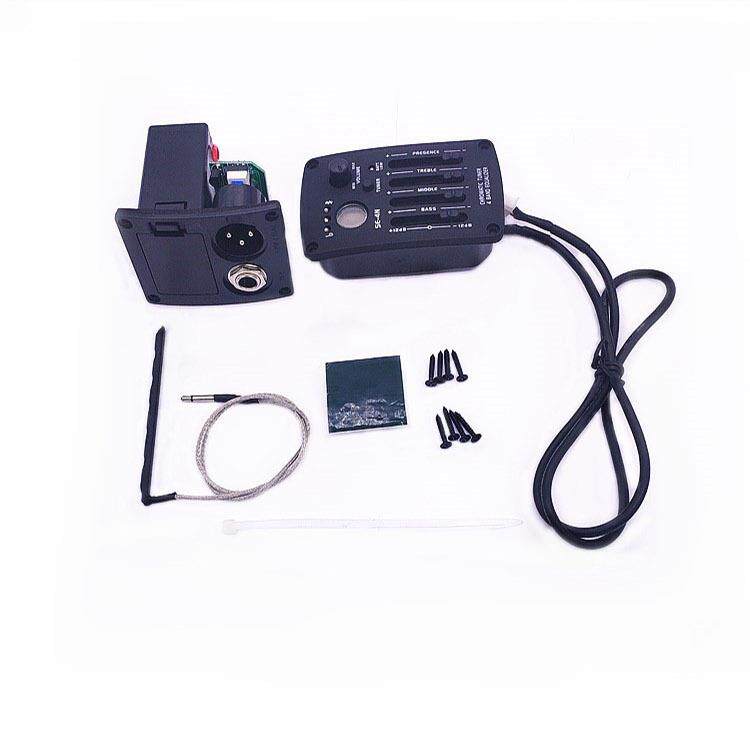 源馨乐器配件 木吉他拾音器 四段液晶吉他均衡器EQ厂家