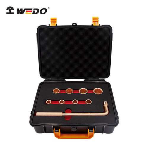 WEDO 维度 BE101E 防爆铍铜工具 1/2寸套筒组套 9件套