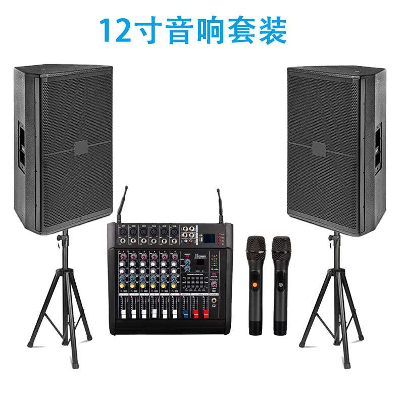 舞台演出家庭KT音响套装会议多功能厅专业卡拉ok机舞蹈室音箱设备