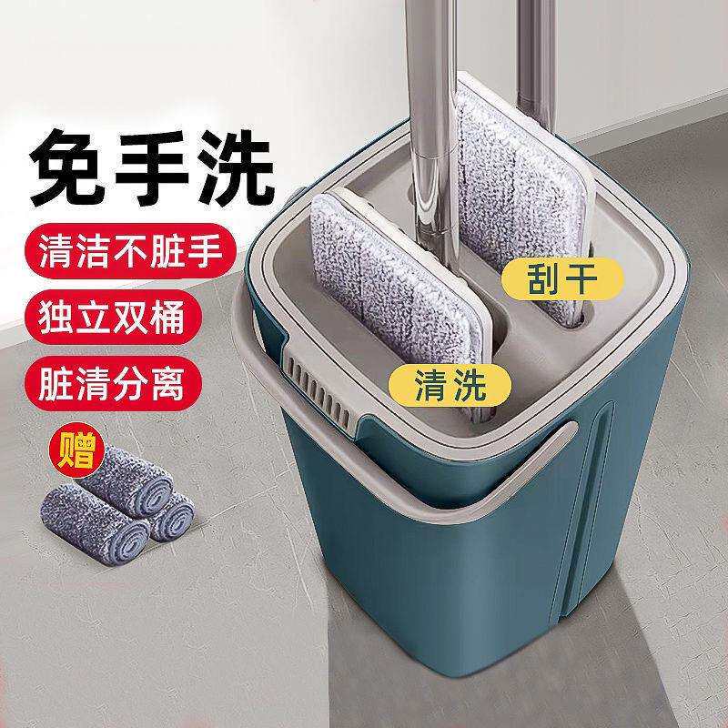 加厚拖把新款刮刮乐懒人家用大拖布免手洗一拖净平板拖地支持