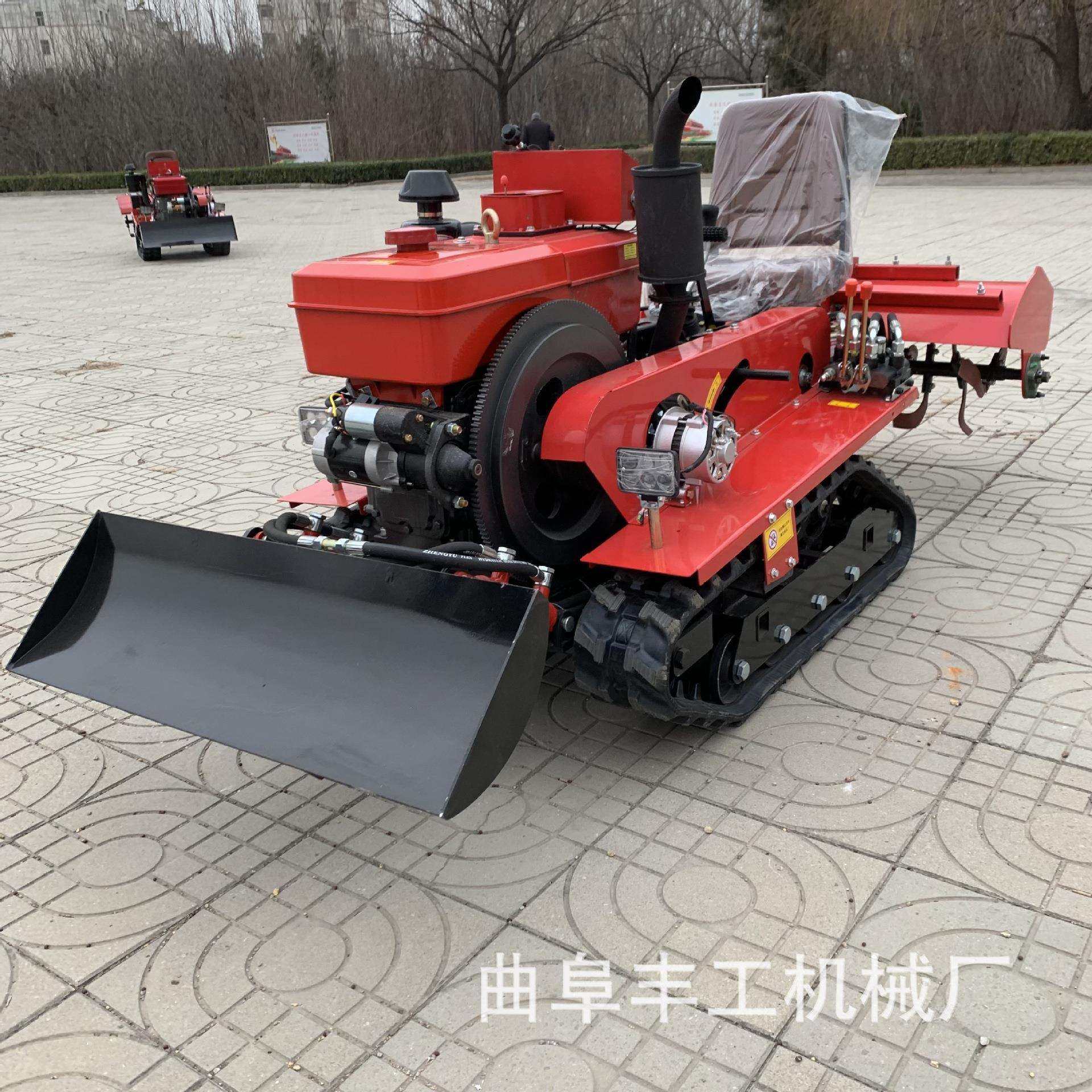 新款乘坐式旋耕机柴油土壤整耕机一机多用多功能微耕机耕田机