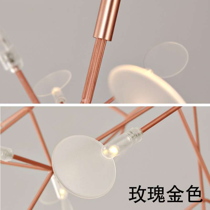 2025北欧萤火虫吊灯客厅灯现代简约设计师风格创意卧室餐厅灯具