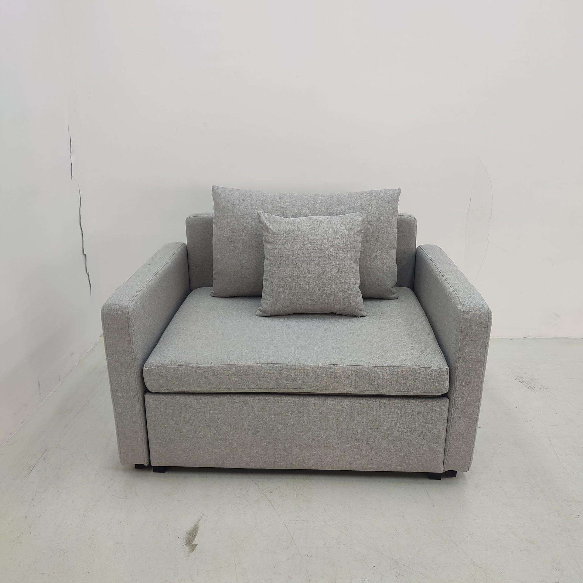 跨境多功能可折叠坐躺两用小户型客厅阳台多功能单人沙发