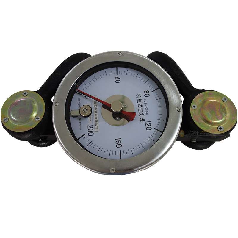 钻机机械拉力表 0-200kn机械式表盘拉力测力计 工业机械式拉力计