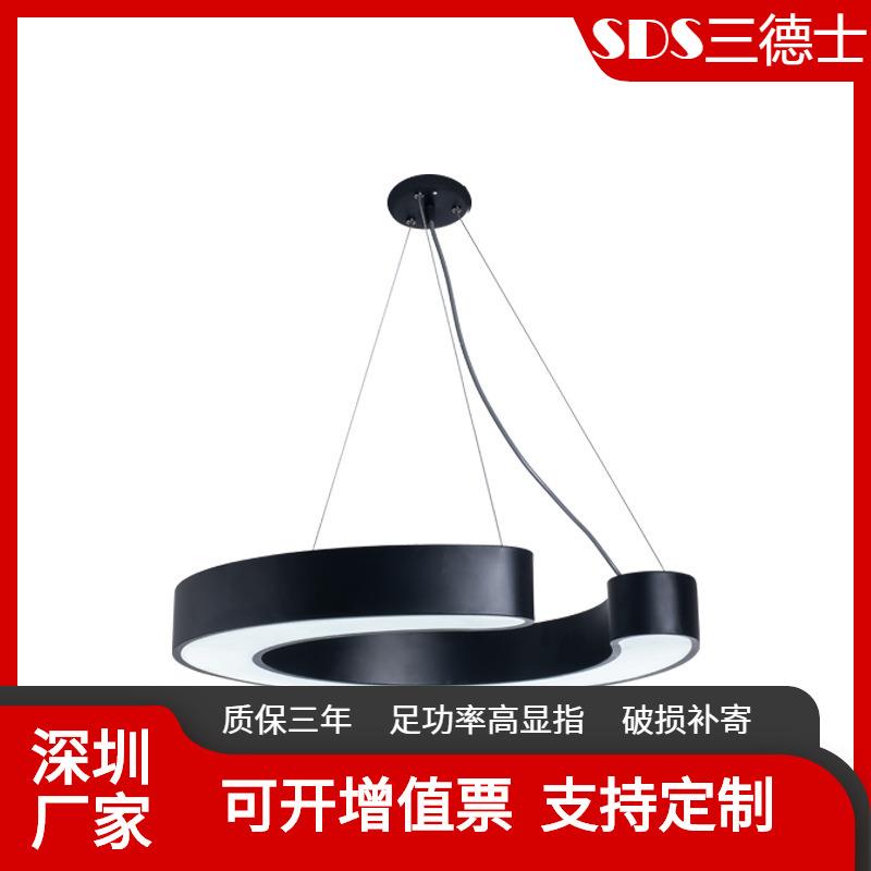 简约卧室吸顶灯商业照明吊线灯 创意六边形蜂巢LED办公室吊灯