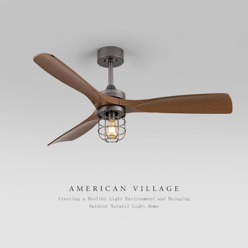 客厅大风力吊扇灯北欧餐厅风扇灯简约电扇灯工业风咖啡厅装饰吊扇