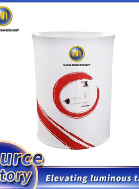 Elliptical folding luminous LED light box lifting front desk