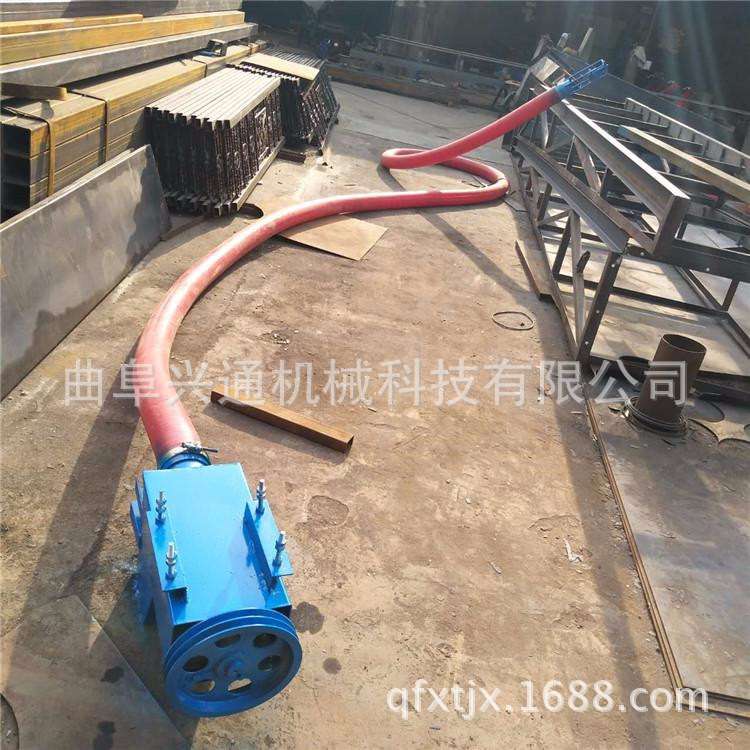 移动车挂式吸粮机  家用软管吸麦机 小型螺旋软管吸粮机视频