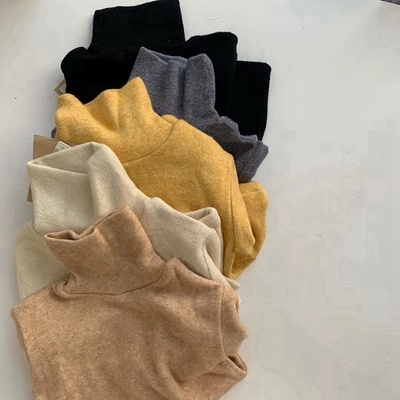 韩国高领秋冬新款加厚保暖童装