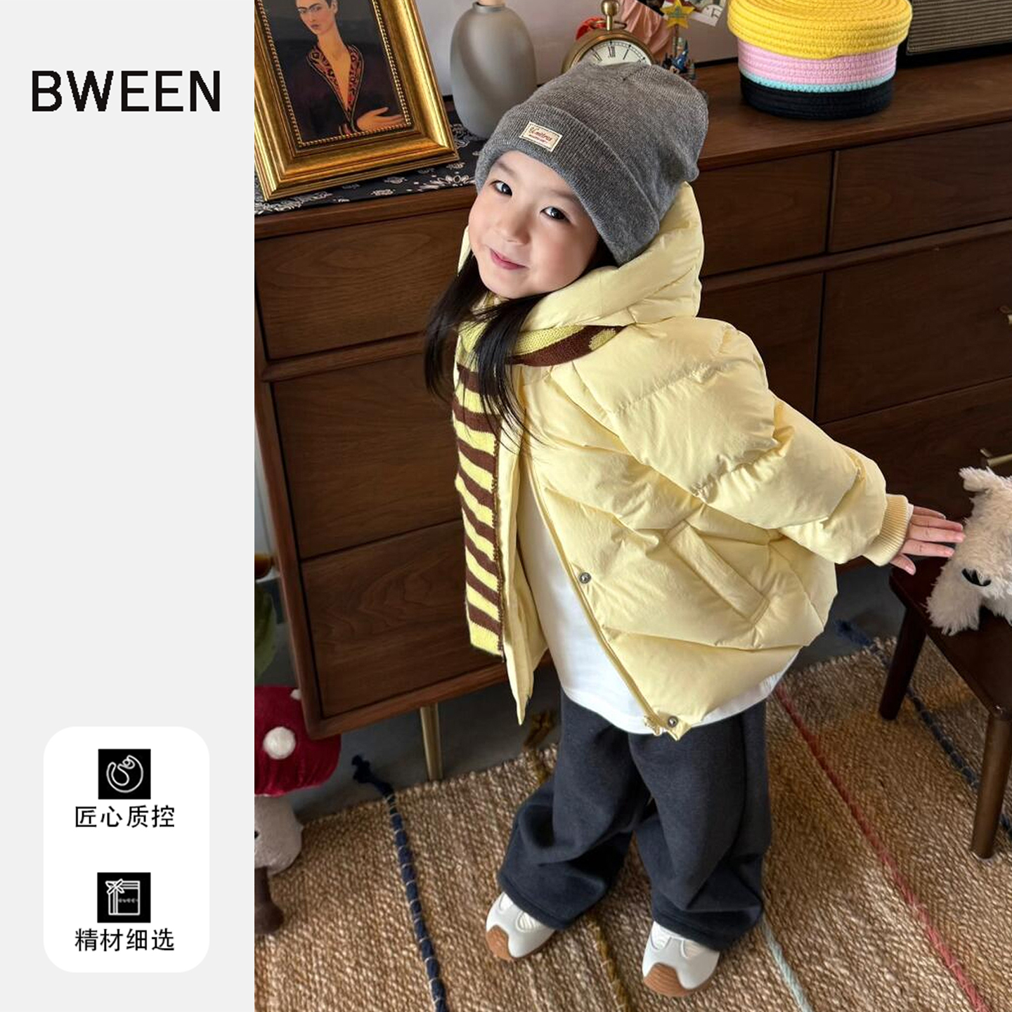 难得版型的冬季女童羽绒服
