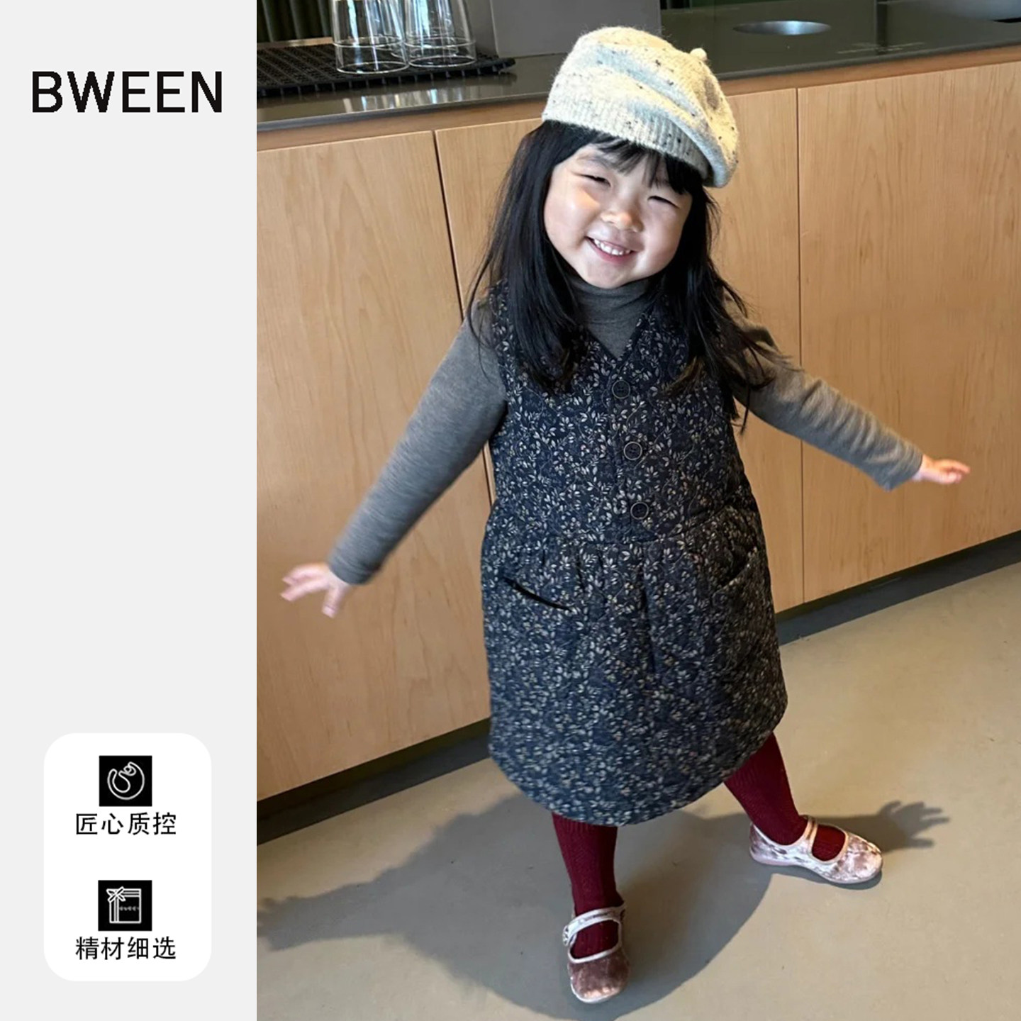 难得版型的女童连衣裙冬季