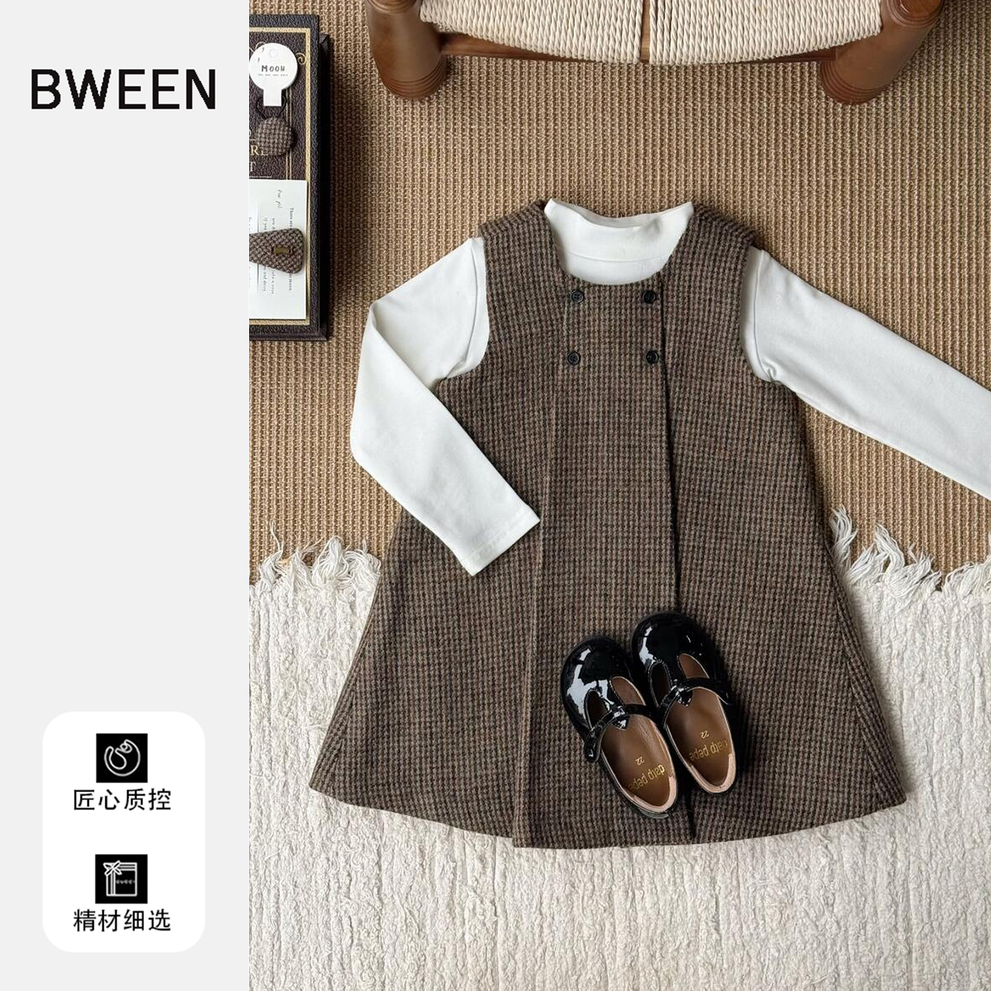 出乎意料的时尚女童连衣裙冬季