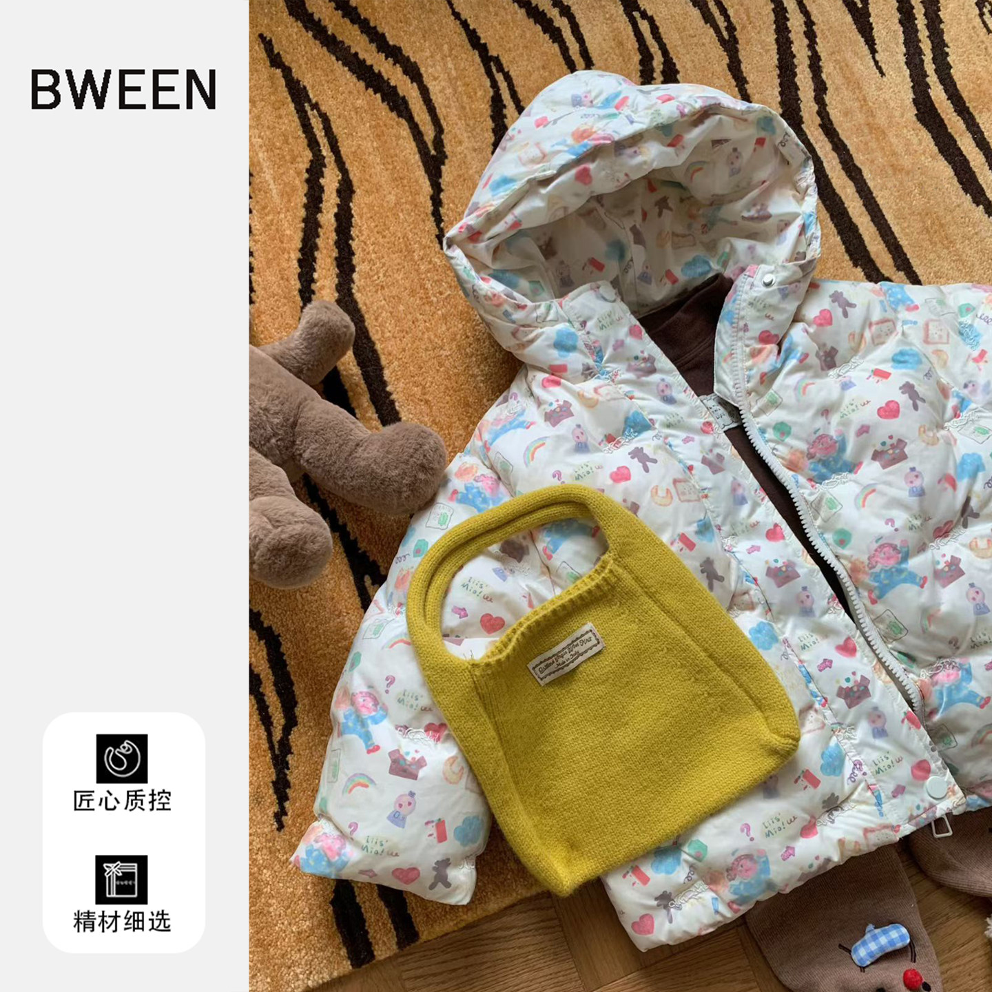 女童冬季羽绒服25新款韩版休闲洋气宝宝保暖印花儿童连帽冬天外套,童装/婴儿装/亲子装,羽绒服,淘宝优惠券,粉丝福利购,淘宝优惠卷