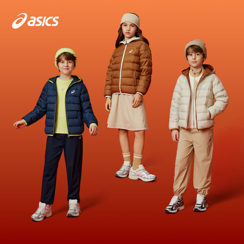 ASICS亚瑟士童装三防轻薄羽绒服