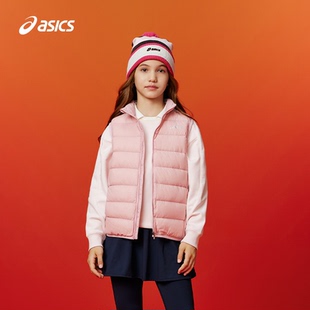 男女童三防科技羽绒马甲百搭轻量保暖 25年冬季 ASICS 亚瑟士童装