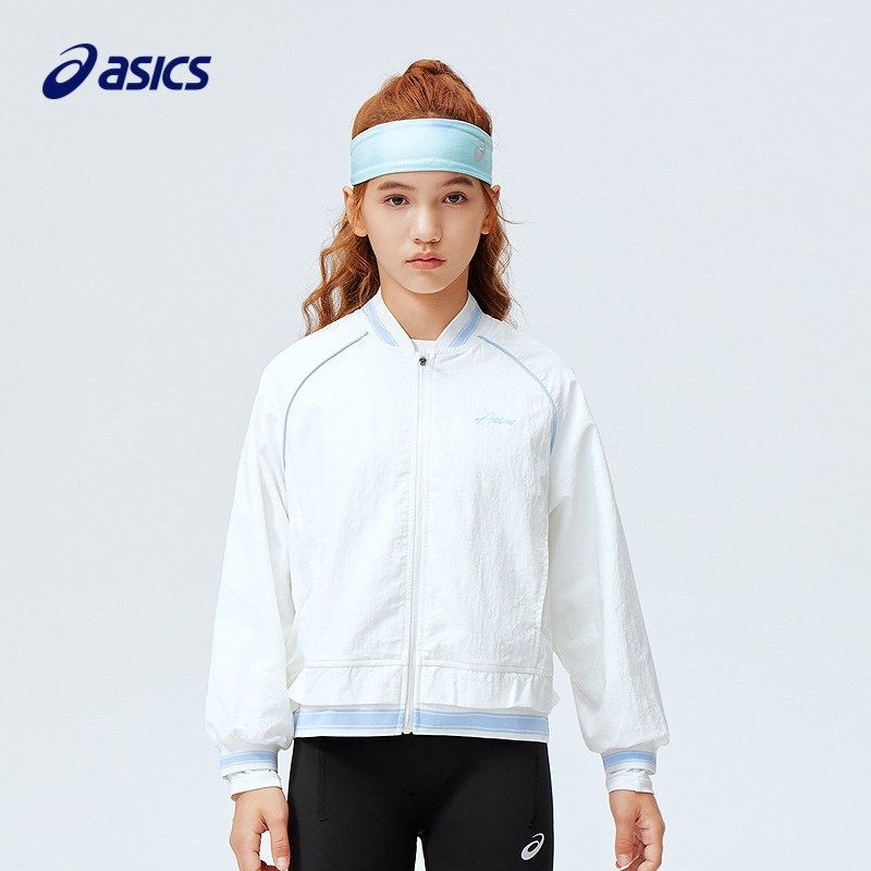 ASICS/亚瑟士女童2026新款儿童棒球领梭织夹克防泼水运动上衣外套,童装/婴儿装/亲子装,普通外套,淘宝优惠券,粉丝福利购,淘宝优惠卷
