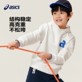 T恤宽松 运动加厚连帽女童刺绣长袖 亚瑟士儿童卫衣童装 男童秋冬装