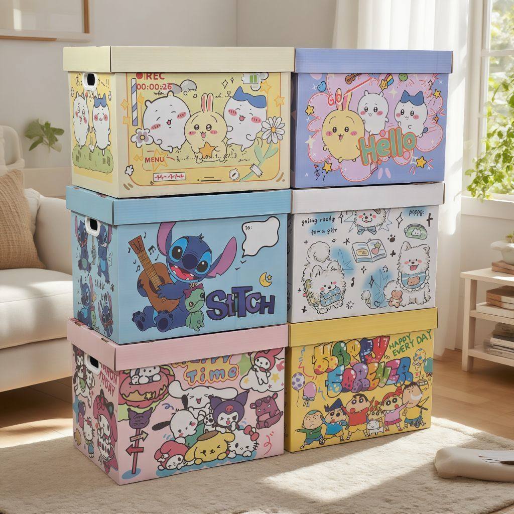 生日卡通礼盒空盒子包装盒零食大号礼品盒箱子礼物盒大号收纳纸箱