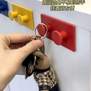 饰粘钩壁挂 钥匙收纳盒挂墙创意可爱挂钩免打孔玄关入户门口衣服装