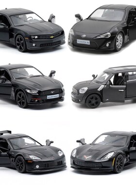 极速17 style 1:36 alloy matte black cars model,simulaYtion m