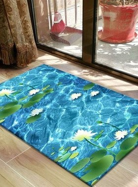 极速3d floor imat bathroom absorbent mat non-slip rug 3d脚垫