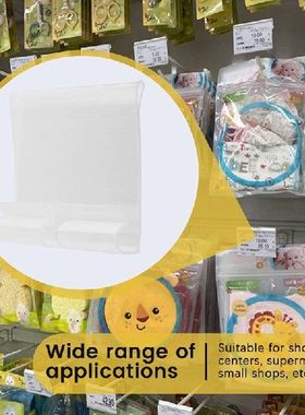 极速100bPcs Clear Plastic Label Holders For Wire Shelf Retai