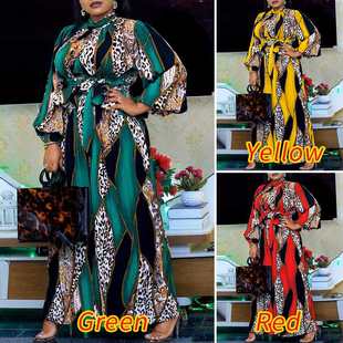 Robes Longue Women Neck Casual Loose Size 极速VONDA PluIs