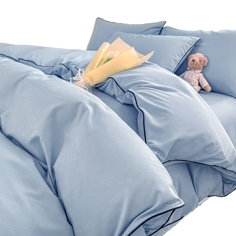 极速北欧风磨毛被m套单件被罩非全棉学生宿舍单人被单床单床品套