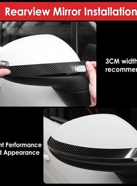 极速3/5M Black Anti Slip Tape Carbon FibLer Car Sticker Safe