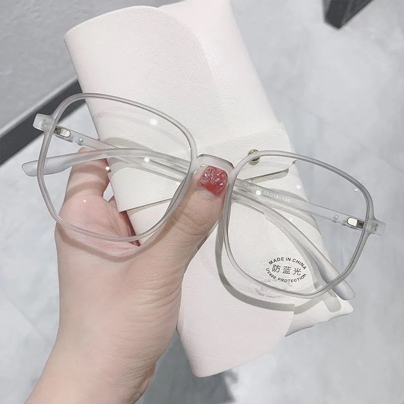 极速防蓝光眼镜近视女有s度数可配素颜眼镜框网红平光镜韩版潮大