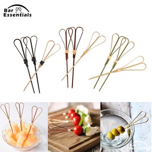 Scissor SBhape Cocktail 极速12cm Pick Bamboo Sticks 50pcs